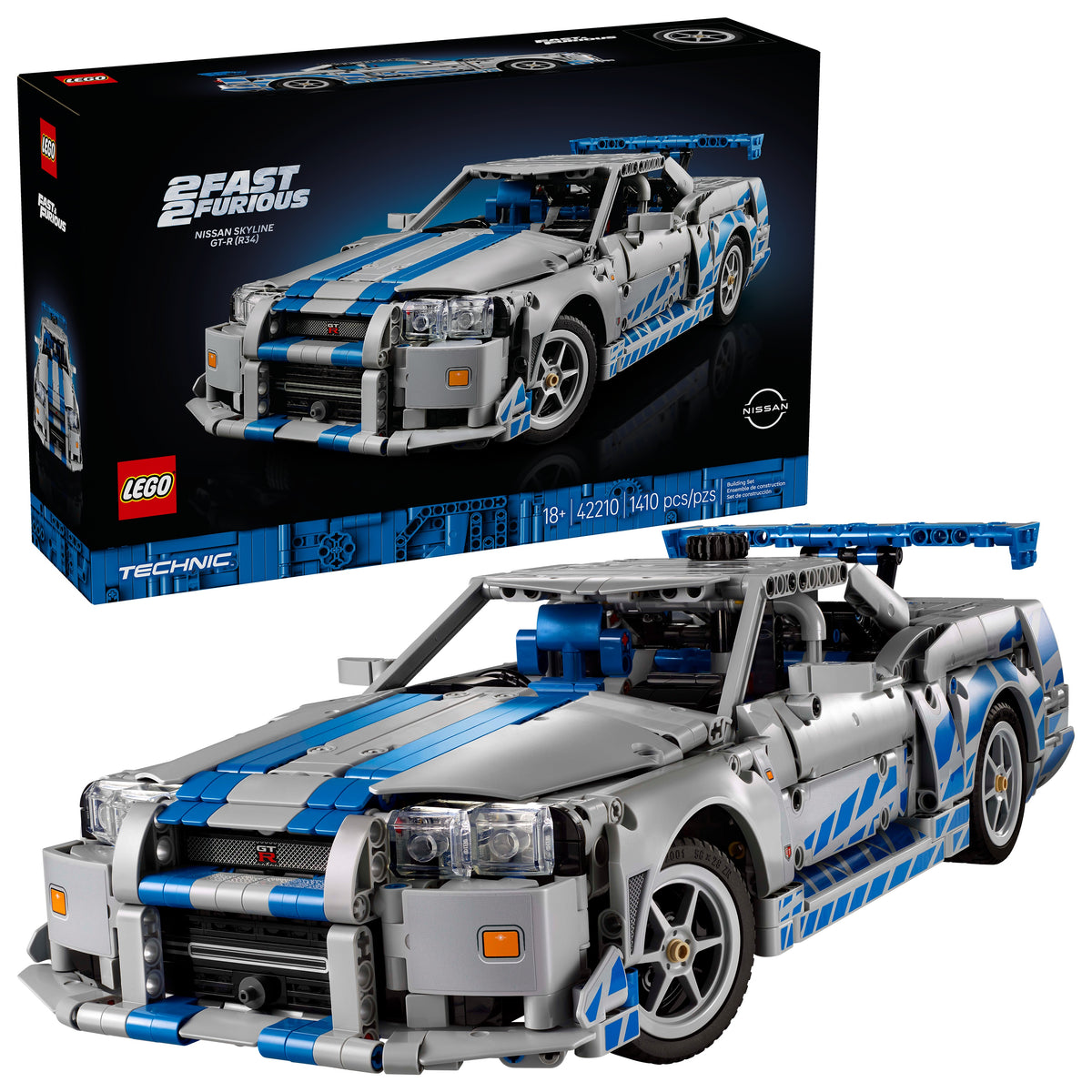 Lego Technic 42210 2 Fast 2 Furious Nissan Skyline GT-R (R34) auto