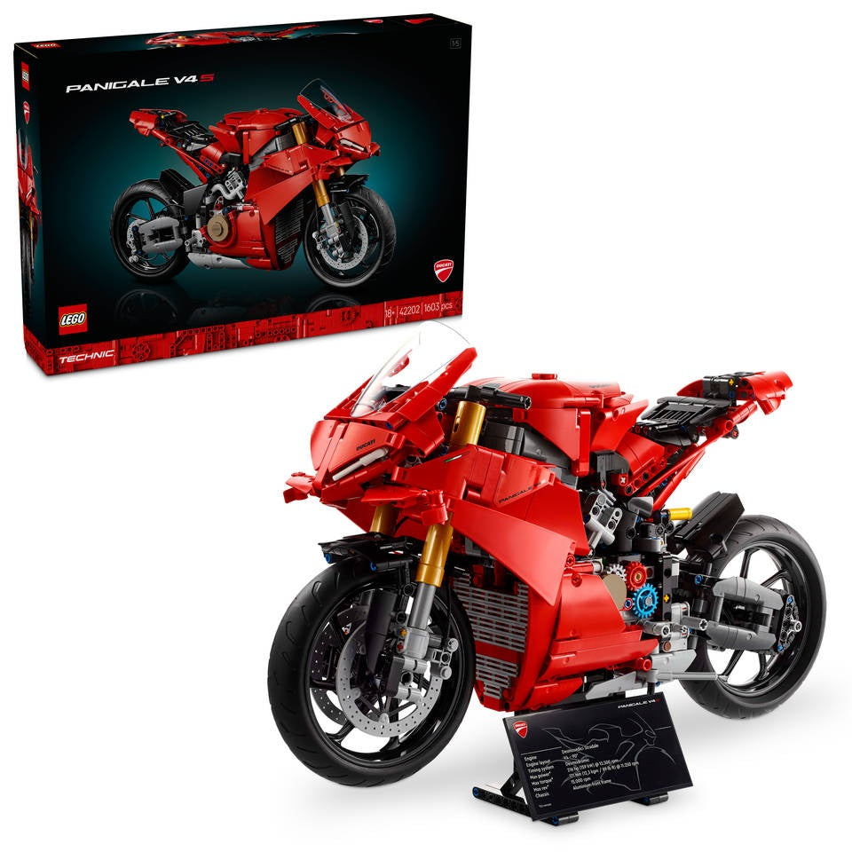 Lego Technic 42202 Ducati Panigale V4 S motor
