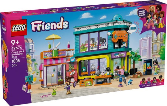 Lego Friends 42674 Stripboeken- en gamewinkel