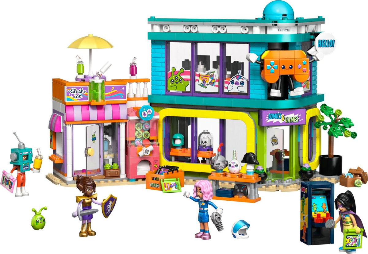Lego Friends 42674 Stripboeken- en gamewinkel